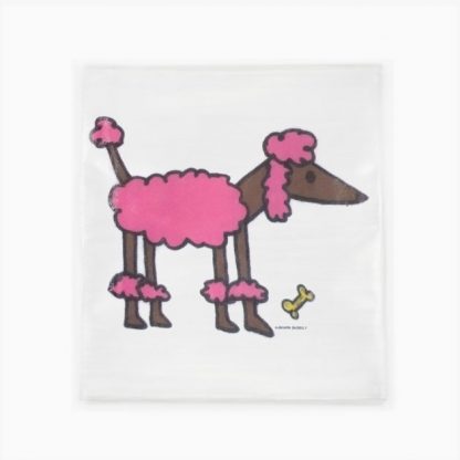 Flour Sack Towel - Pink Poodle