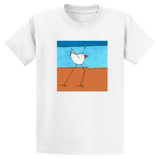 UniSex-SS-Tee-white-beach-dancing-bird
