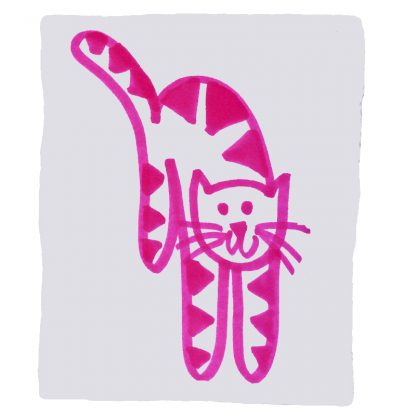 Pink Jumping Cat