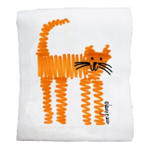 Orange Squiggle Cat