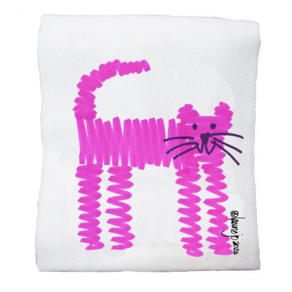 Pink Squiggle Cat