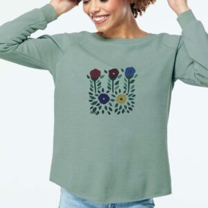 Fiesta Flowers - Sage, Medium