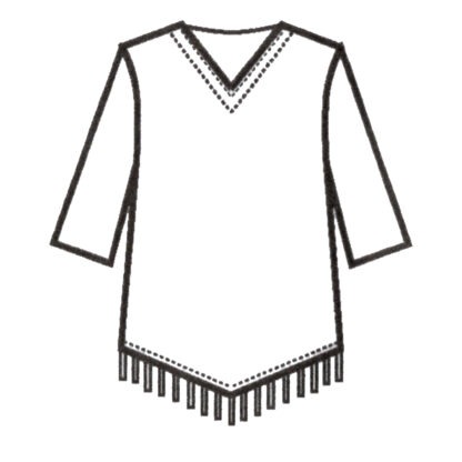 Running Horse- Fringe Top-Medium - Image 3