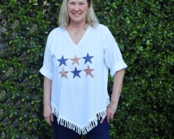 Fringe Crinkle Cotton Top