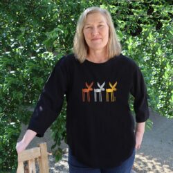 Paulina Top with 3 Moose